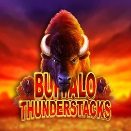 Buffalo Thunderstacks online game logo by Amatic Industries on oscar-spin.eu.com