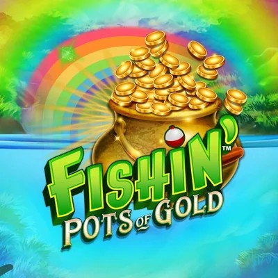 Fishin Pots Of Gold online game logo by Gameburger Studios on oscar-spin.eu.com