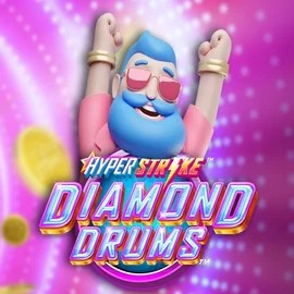 Official Slots logo: Hyper Strike Diamond Drums by Gameburger Studios at Oscar Spin Casino
